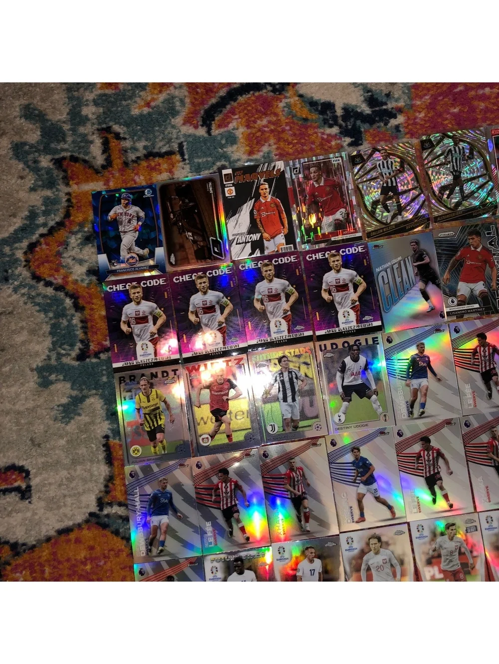 TOPPS CHROME PANINI OPTIC PRIZM SOCCER REFRACTOR XFRACTOR 100 CARD LOT 2024-25
